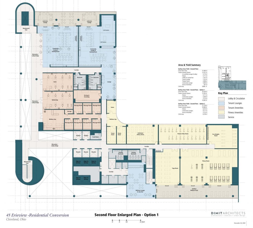 second-floor plan for 45 Erieview