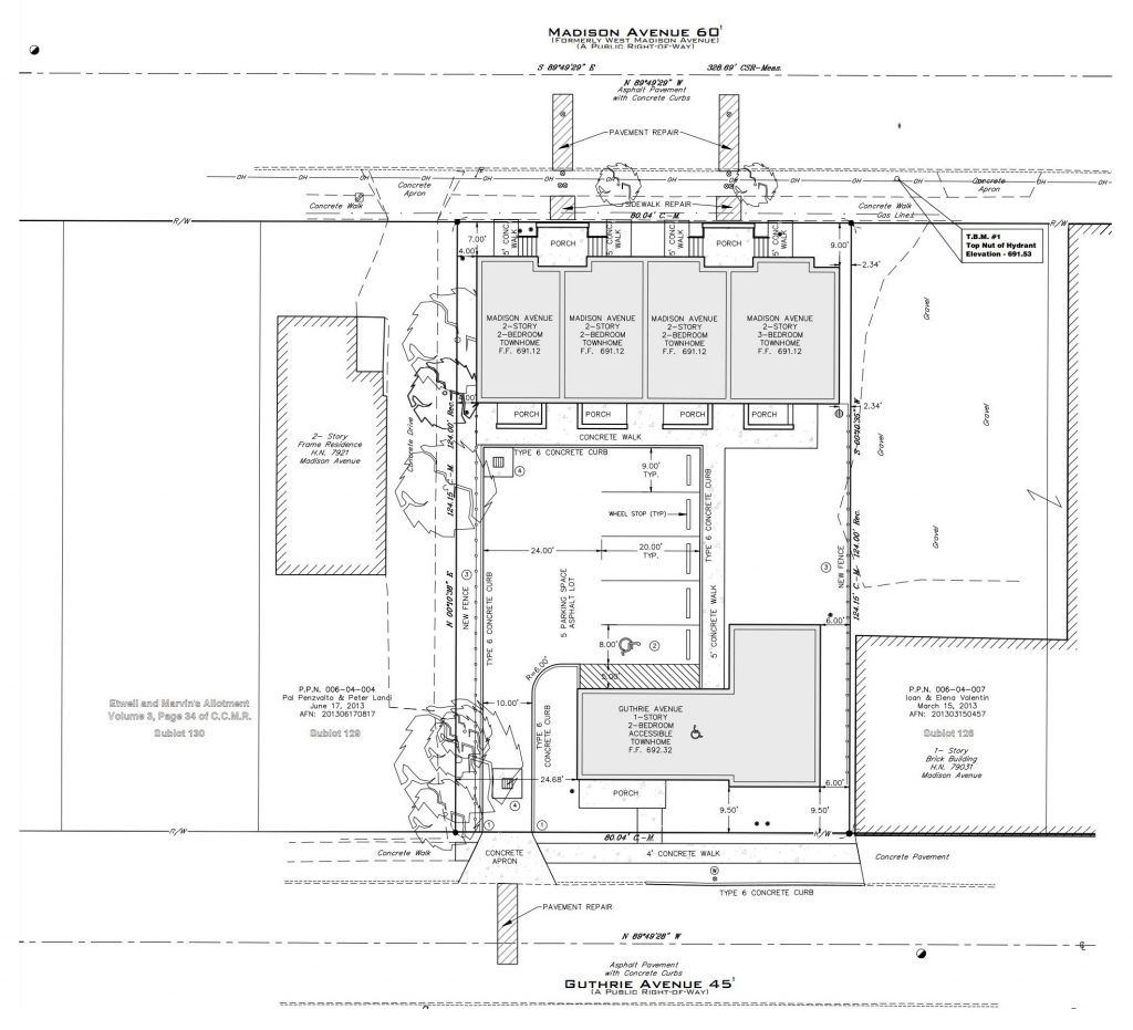 townhouse development on Madison Avenue