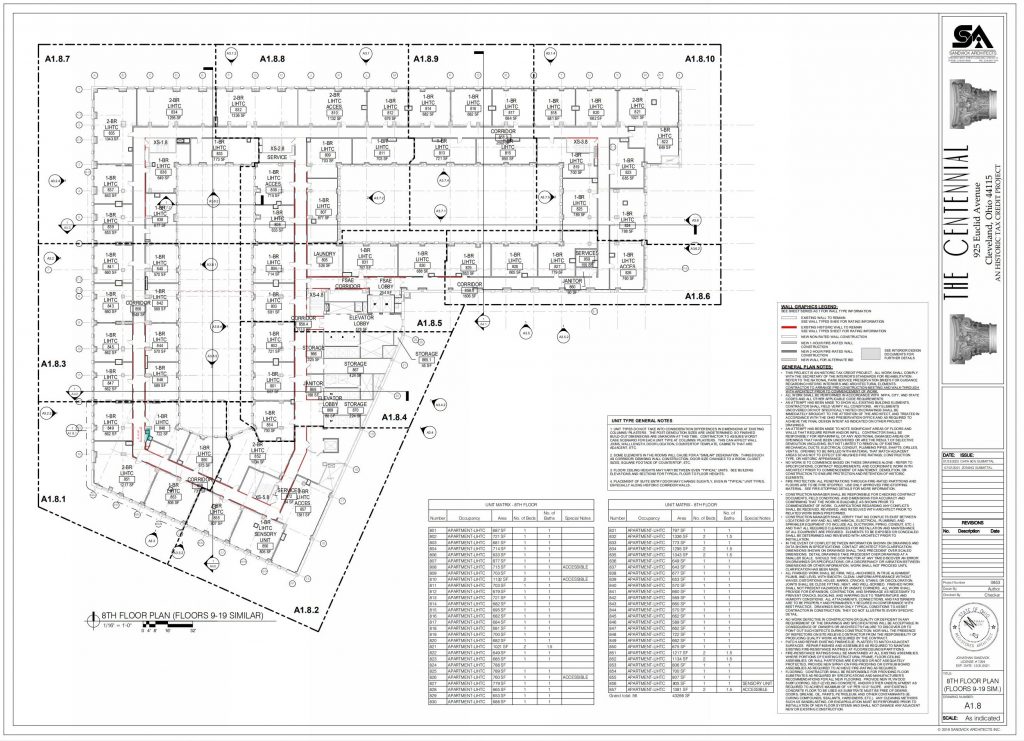 Proposed layouts for the Centennial