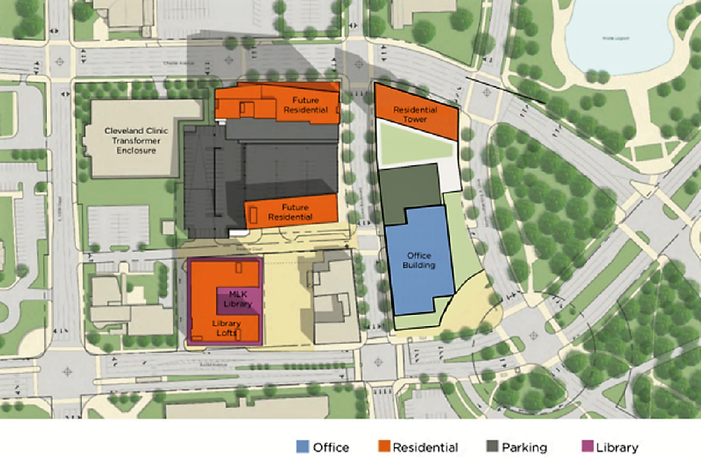 Site plan for the huge Circle Square development