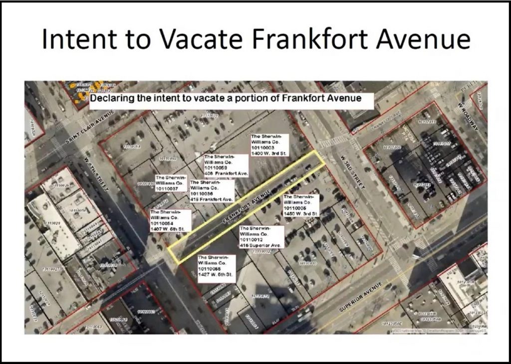 City Planning Commission voted to vacate Frankfort Avenue