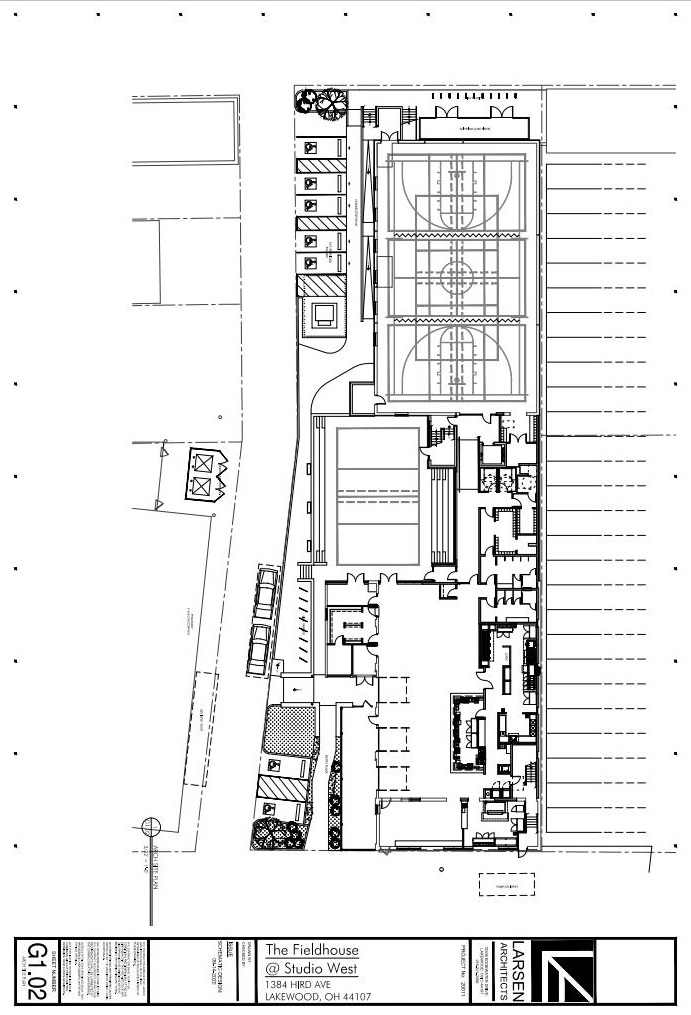 Site plan for The Fieldhouse