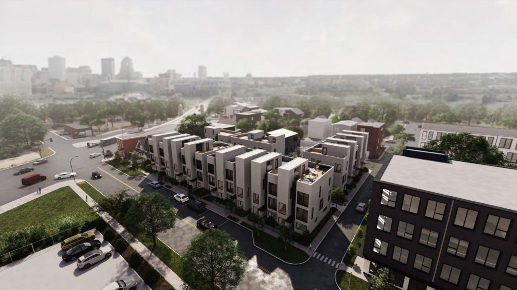 Fifteen luxury townhomes are planned along West 20th Street