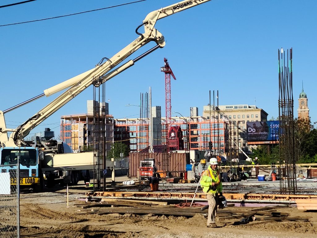 Between the Waterford Bluffs development