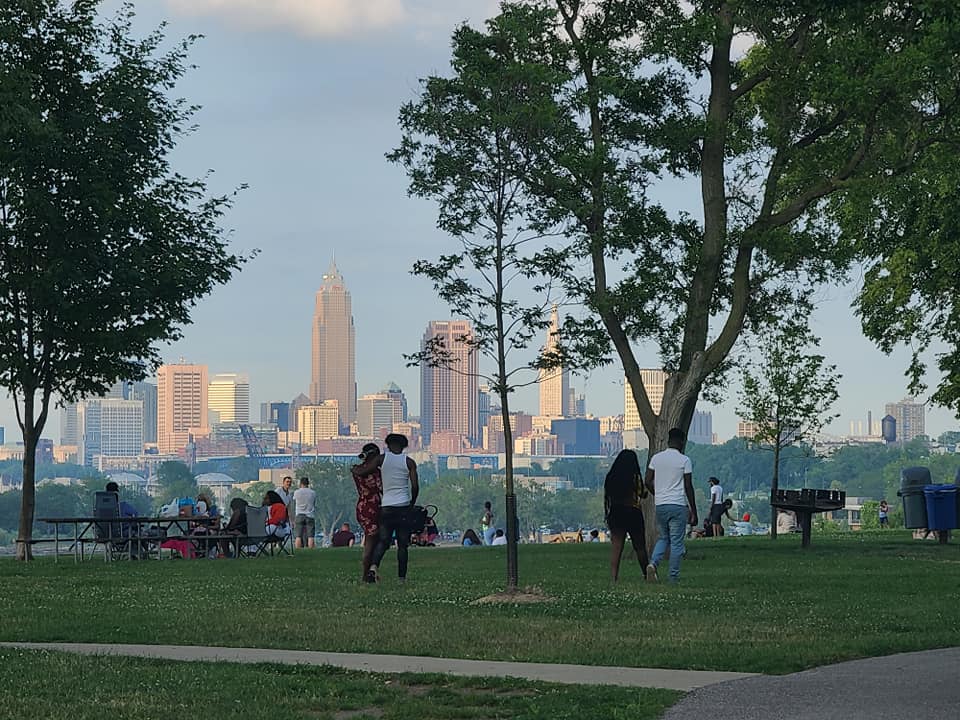 Edgewater view of Downtown Cleveland