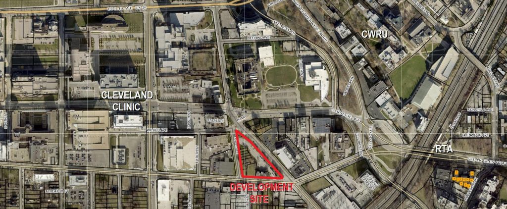 Site map of the proposed Zimmerman development site.