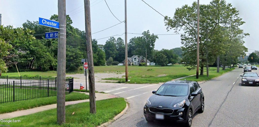 Marous Brothers development site on Chester Avenue between East 81st and 82nd streets.