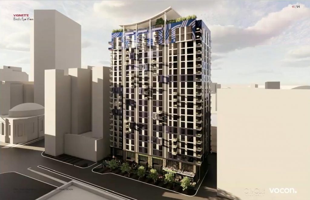 City Club Apartments proposed new tower on Euclid Avenue in downtown Cleveland.