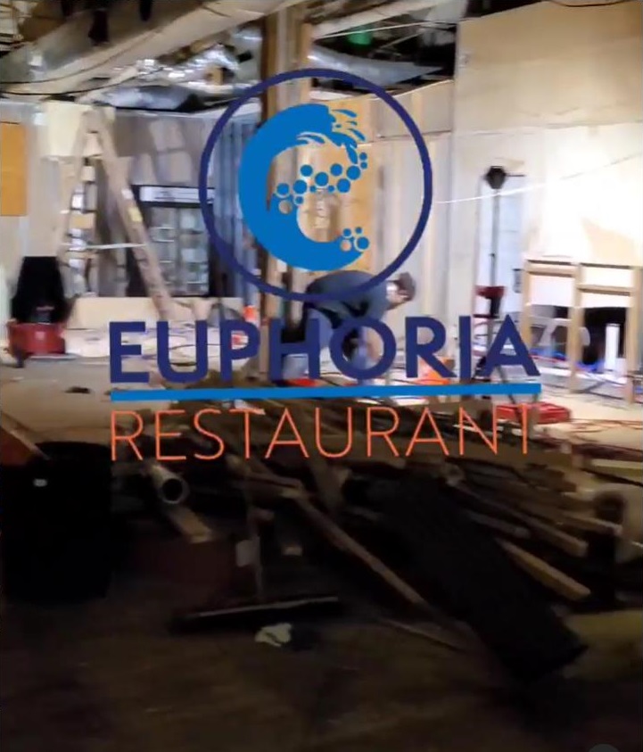 Euphoria Restaurant is under construction with a November opening targeted.