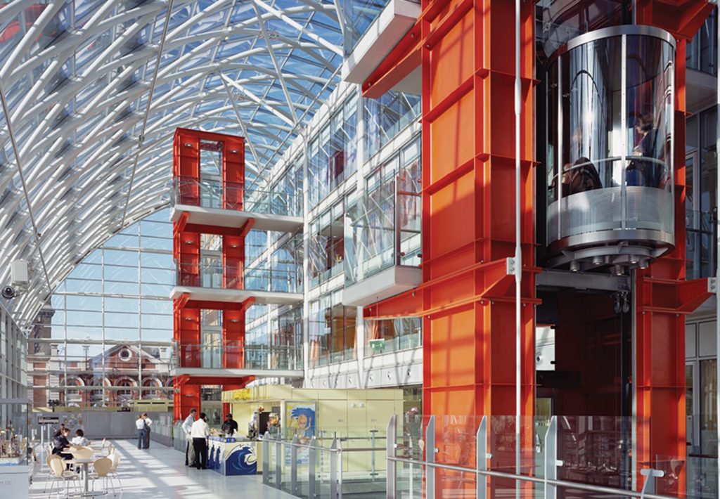 Hopkins Architects first health care project was Evelina London Childrens's Hospital.