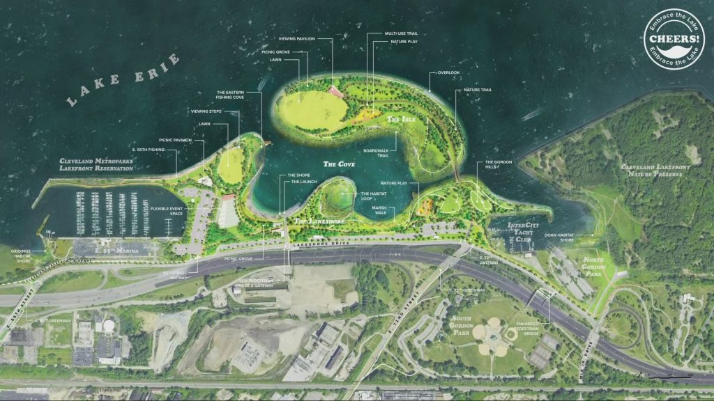 CHEERS lakefront park masterplan.