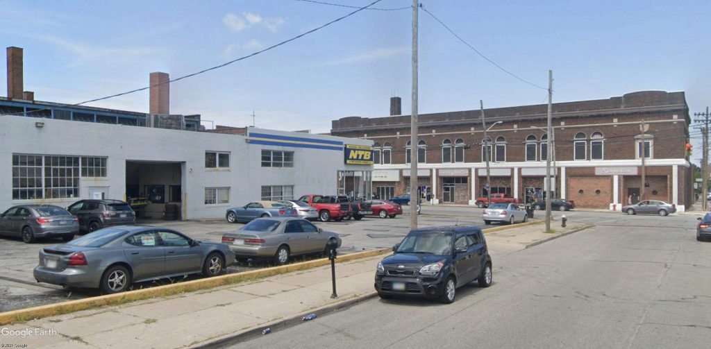 Apartments are planned for the NTB site across the street from the Phantasy Theater in Lakewood, Ohio.