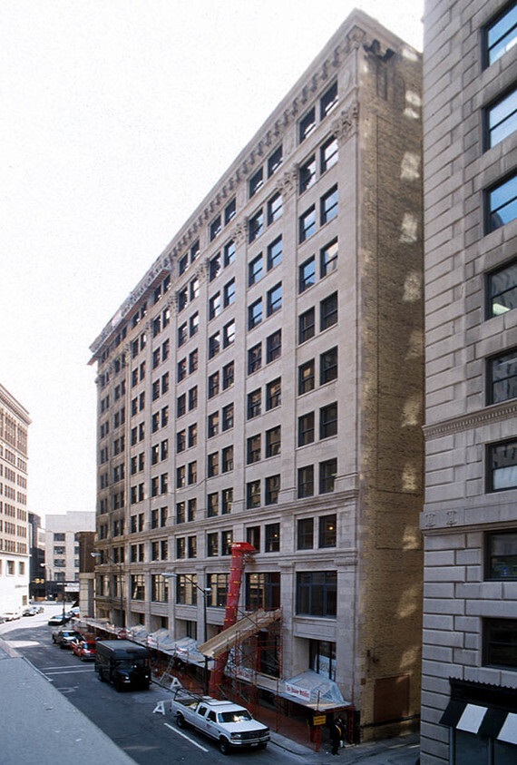 Baker Building seen during its latest renovation in 2005.