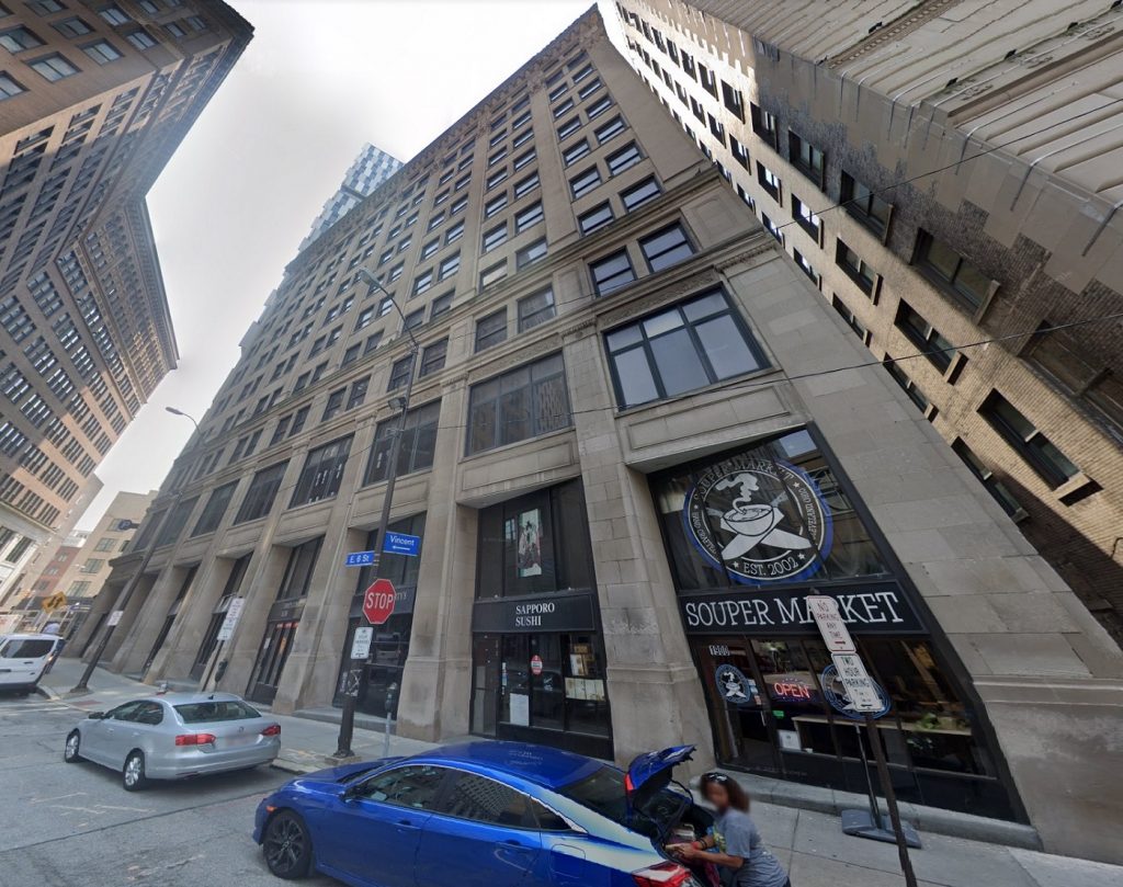 View of the Baker Building, to be Fidelity Hotel, on East 6th Street.