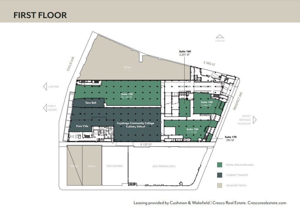 The May Apartments first floor plan.