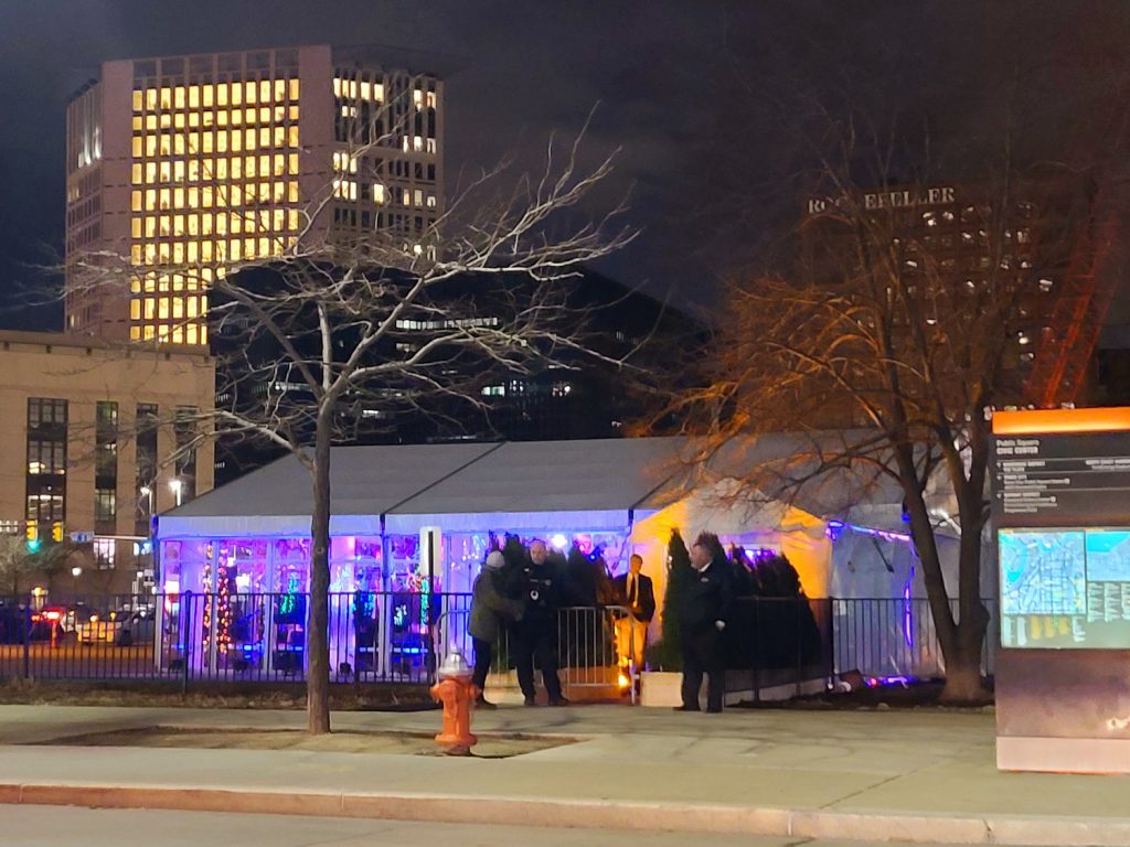 Groundbreaking ceremony for Sherwin-Williams' new headquarters.