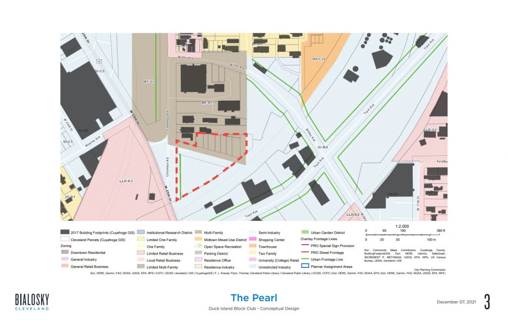 Location and zoning of the proposed mixed-use development The Pearl by Realife of Independence.