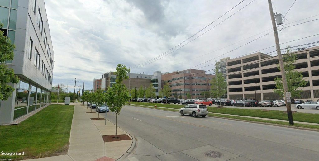 Sites of the Cleveland Clinic's new Global Pathogens complex, to be called the Center for Infectious Diseases, along Cedar Avenue near East 100th Street.