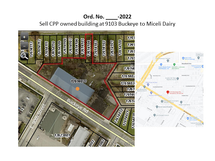 Map of expansion for Miceli Dairy.