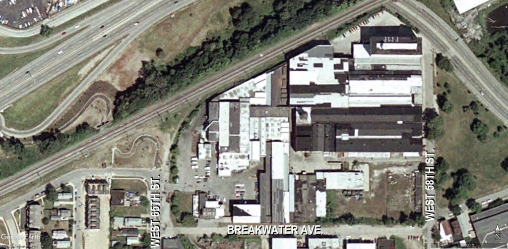 The site of the ex-Westinghouse plant in Cleveland was 13 acres but buildings on only 3.6 acres remain.