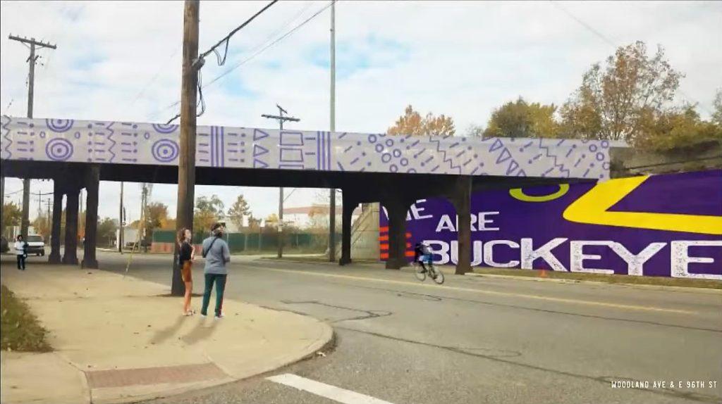 Turning a railroad overpass into placemaking for the Buckeye neighborhood can mean adding a mural and a message.