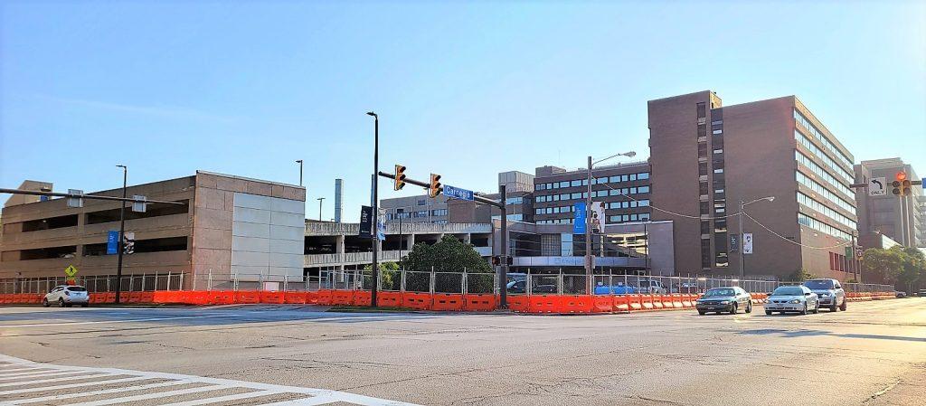 The site for the new Neurological Institute is a big one as this view along Carnegie Avenue in Fairfax shows.