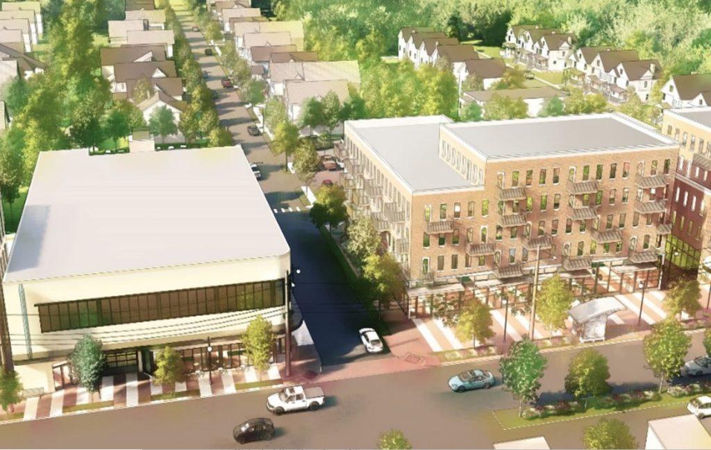 Rendering of first phase of the Circle East District in East Cleveland.