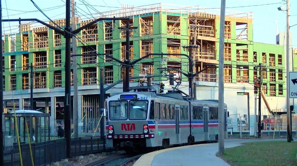 Van Aken District in Shaker Heights is at the end of GCRTA's Blue Line light-rail.