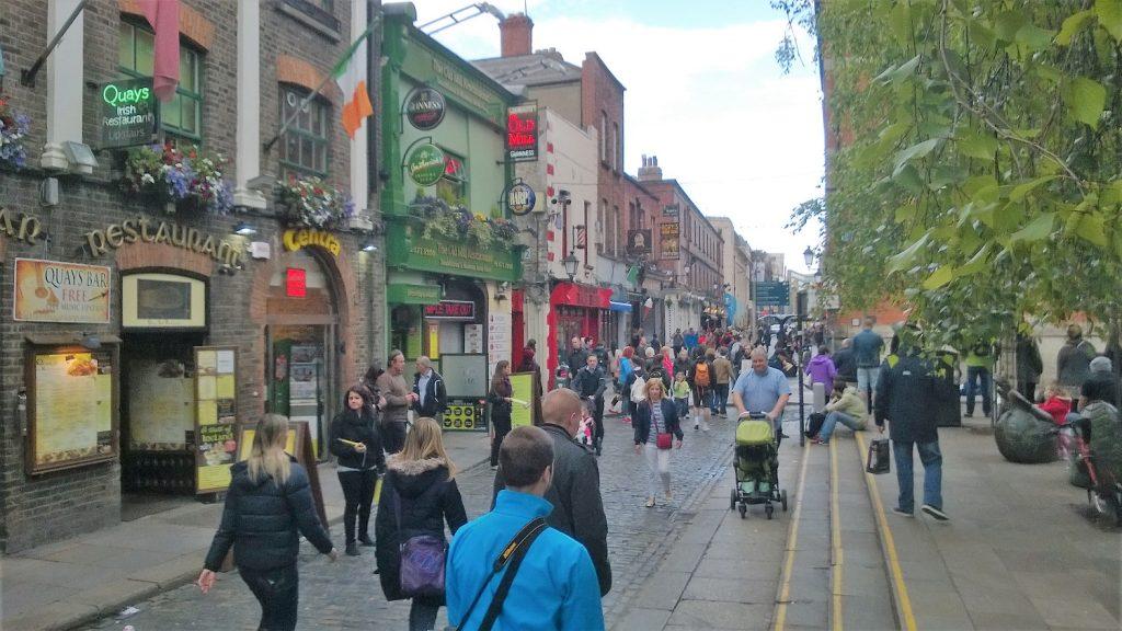 Tourism is a powerful draw to Dublin, Ireland including Temple Bar.
