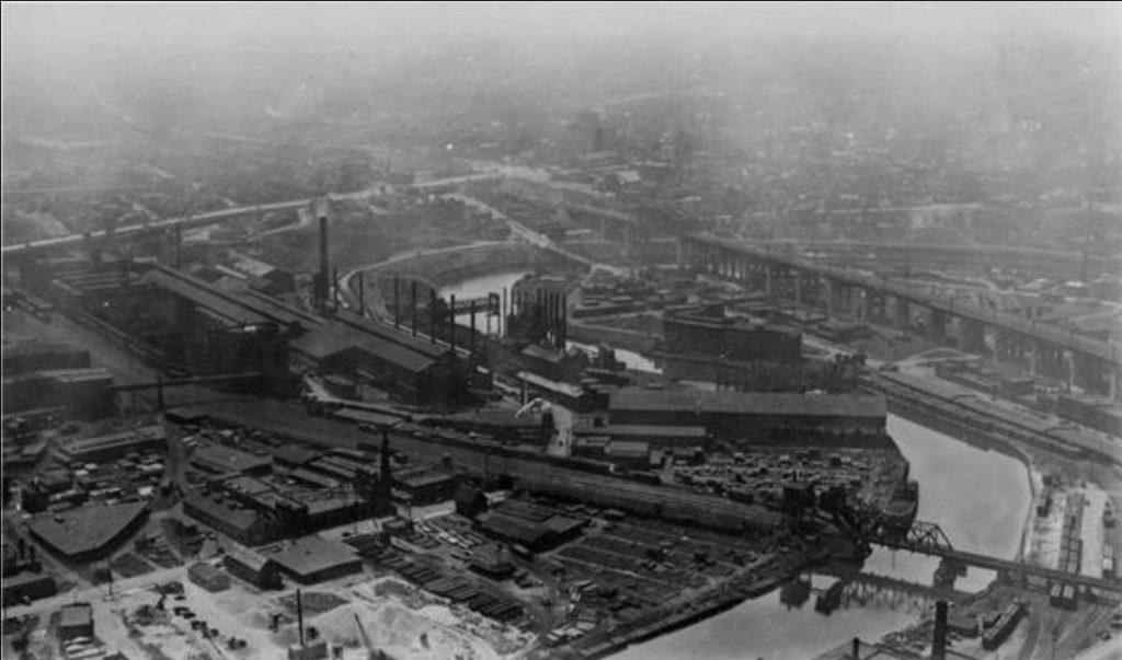 Cleveland's Scranton Peninsula in 1937