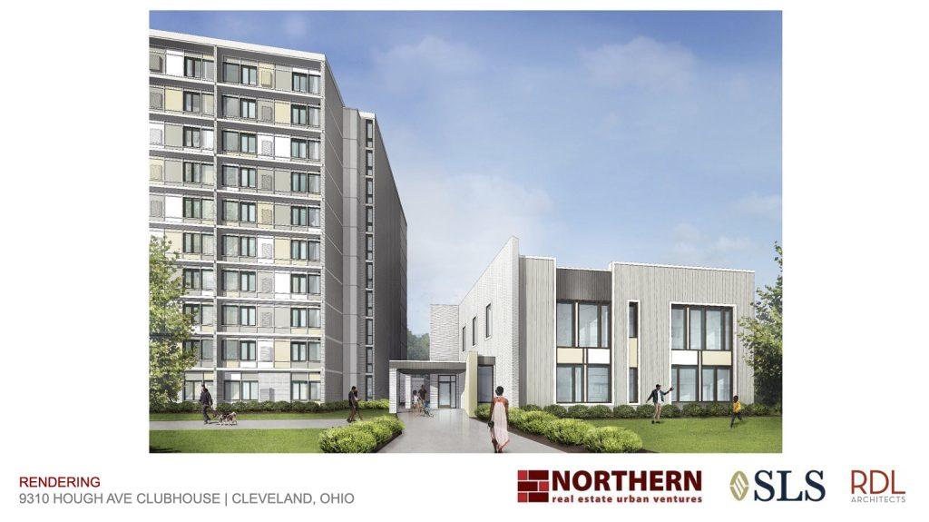 Northern Real Estate Urban Ventures and Sullivan Land Services are seeking to renovate the old Kingsbury Apartments into the 9410 Hough Apartments and a new community center.