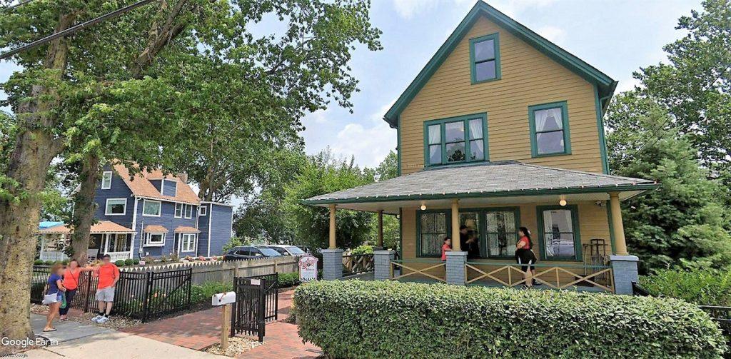 A Christmas Story House and the Bumpus House next door in Cleveland's Tremont neighborhood.