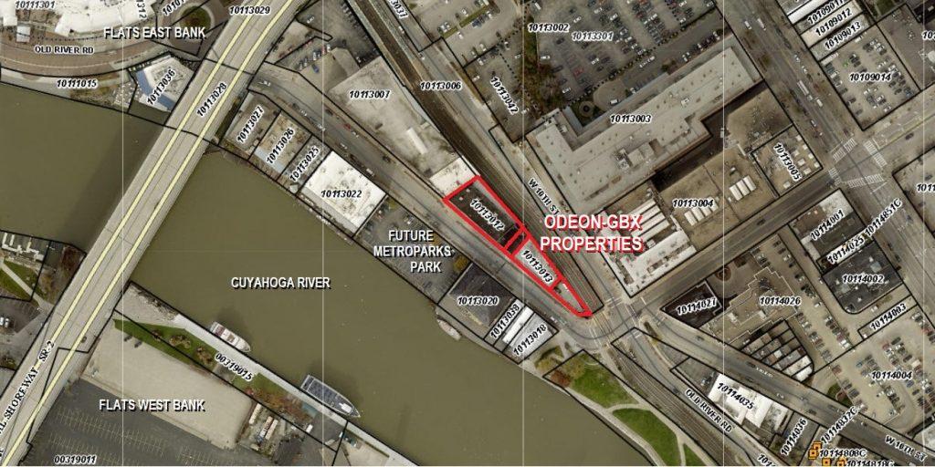 Map of The Odeon and Frozen Daiquiri properties sold to GBX Group.