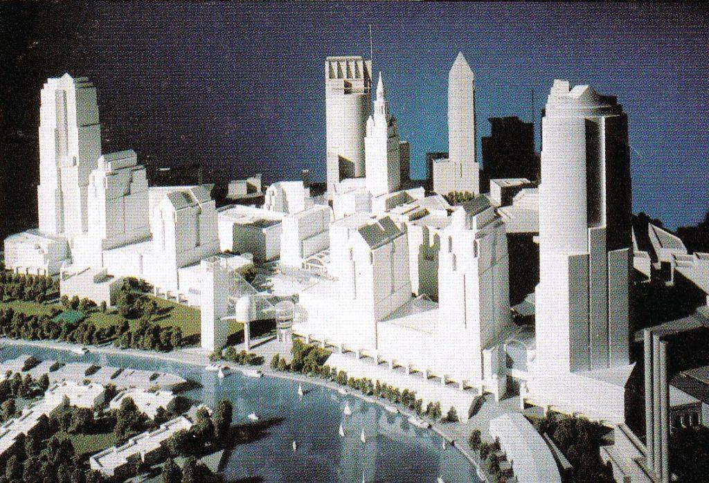Forest City Enterprises' Riverview vision for Tower City Center in 1990.