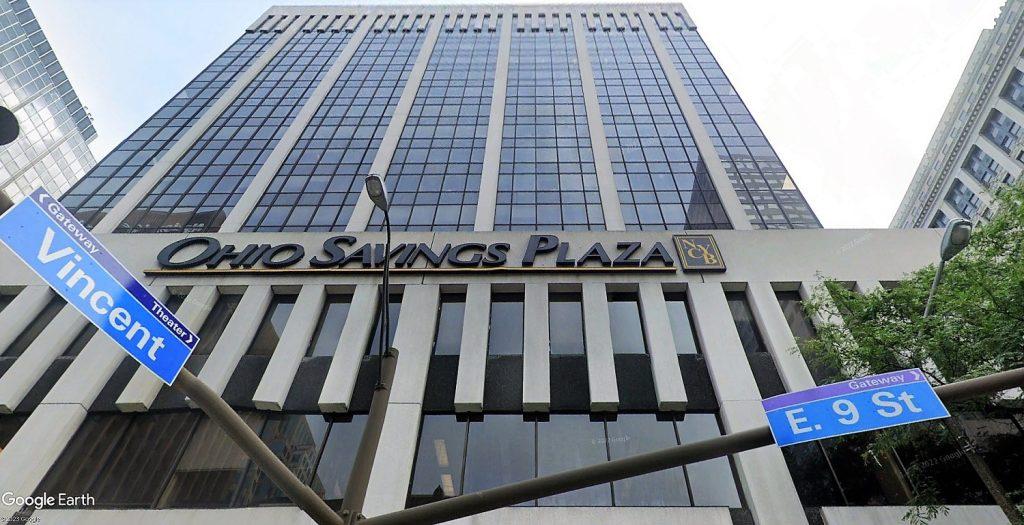 Ohio Savings Plaza on East 9th Street and Chester Avenue in downtown Cleveland.