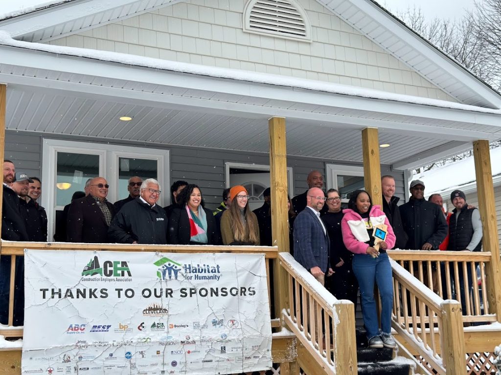 Cleveland Habitat for Humanity opens first union-built home