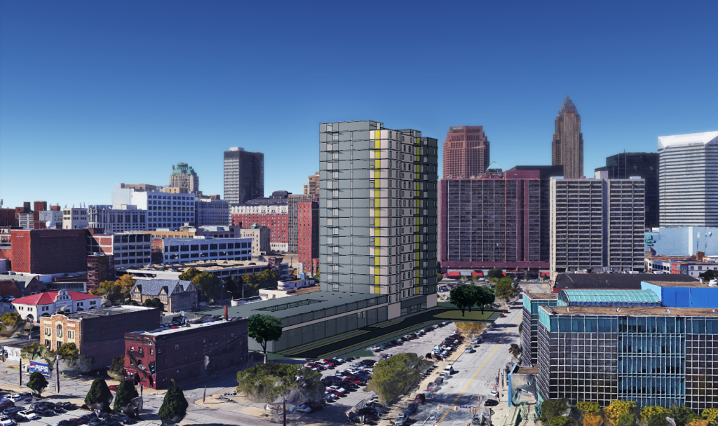 Repurposed Greyhound station, tower planned