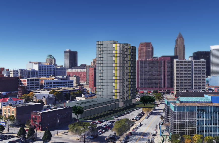 Repurposed Greyhound station, tower planned