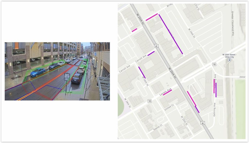 GCRTA West 25th market district parking tech